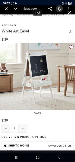 Pottery barn Kids White art easel /board
