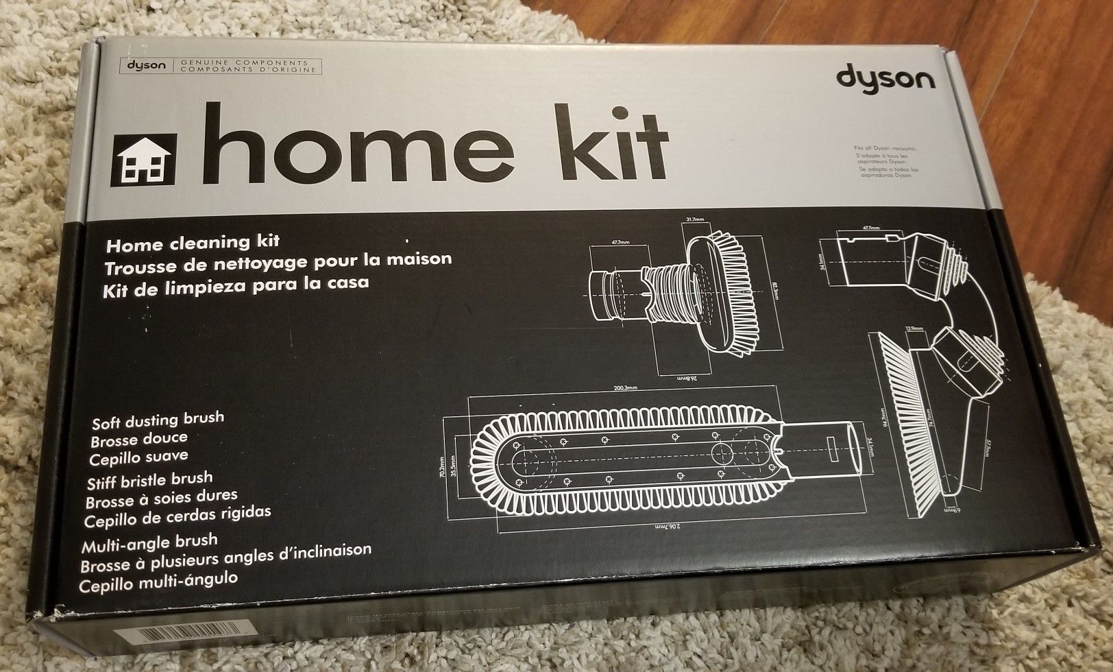 Brand New Dyson Home Cleaning Attachment Kit - 3 Piece
