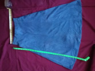 Blue suede Skirt. Sz 5.