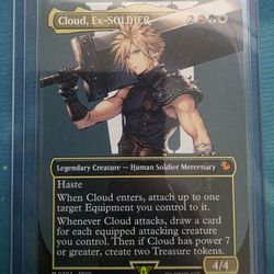 Magic The Gathering Cloud, Ex-Soldier Final Fantasy Borderless