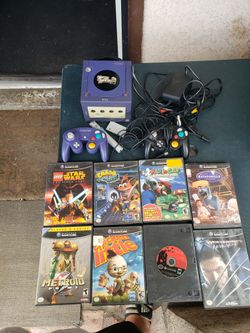 Trade are welcome.  Nintendo GameCube Combo Bundles Kit 8 Games 2 Controllers 1 mic all cables for $300! Firm can be delivered. Yes lowest.