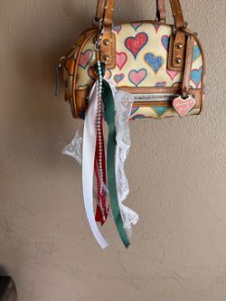 fifa World Cup purse keychain and hair clip Mexico colors USA 4th of July