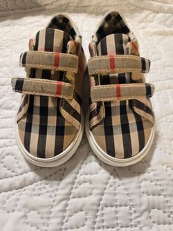 Burberry Kids Check Sneakers