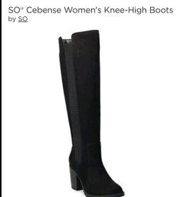 So Over The Knee Women Black Suede Boots 9w Wide Calf Botas Negras Para Mujer De Gamuza 