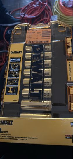 DEWALT Metric 1/2" Drive Deep Socket Set