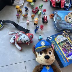 Paw Patrol Lot - Toys/ Puzzles / Backpack