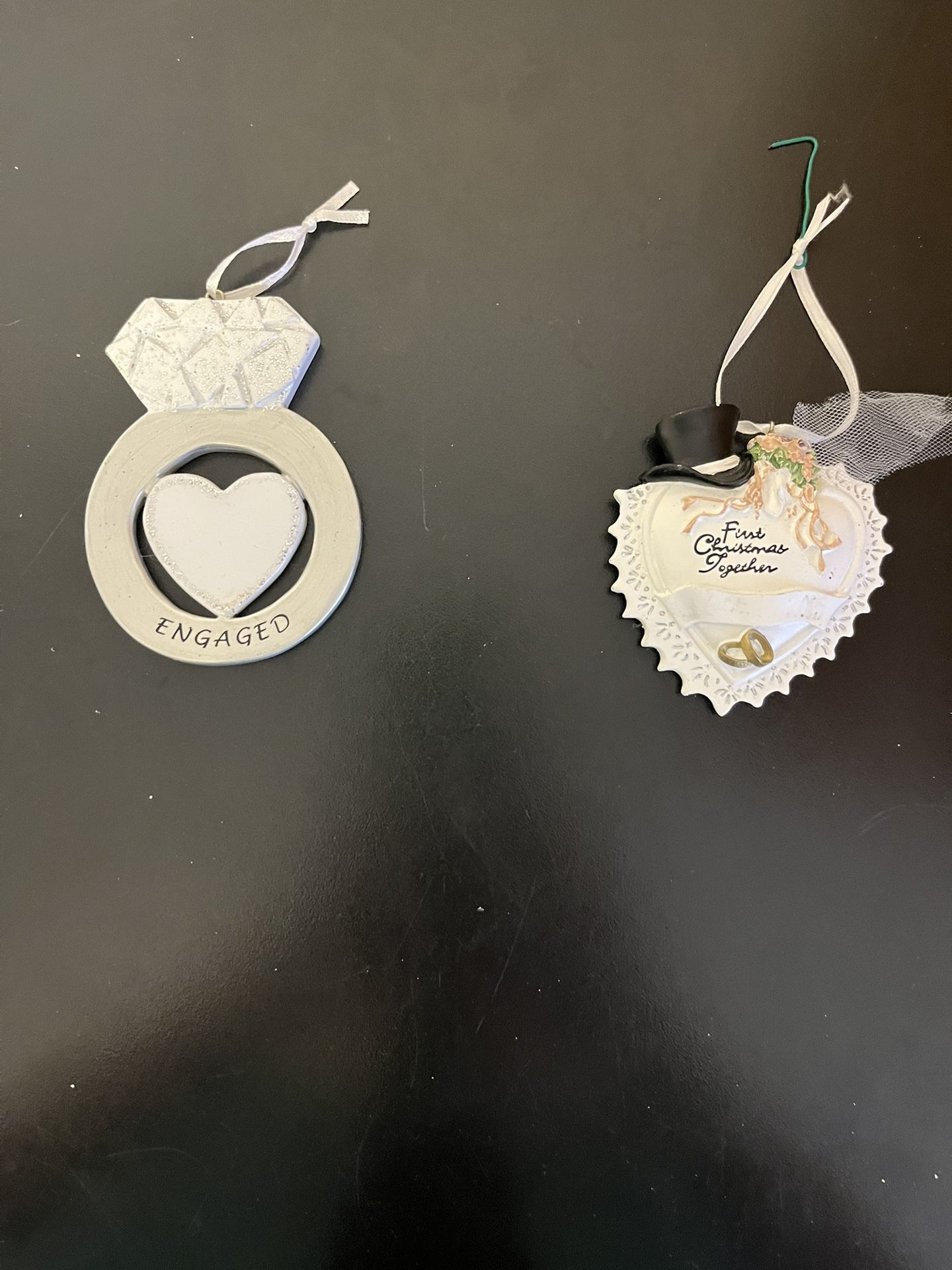 Engaged, First Christmas, Groom Dog Ornaments