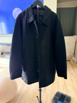Structure Black Wool Coat
