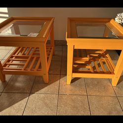 Two Matching End Tables 