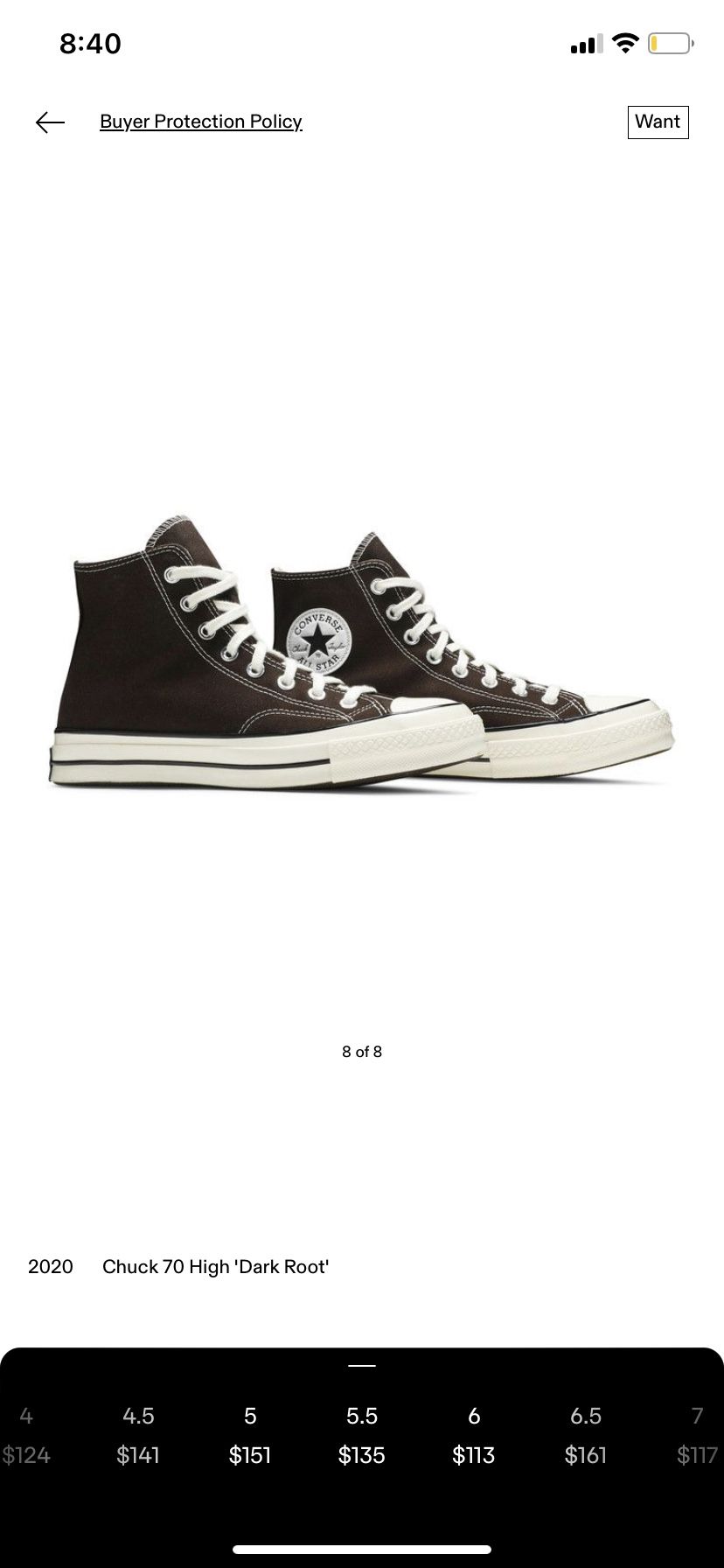 Chuck 70 High “Dark Root”