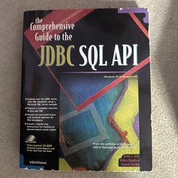 Vintage Computer Book: The Comprehensive Guide To The JDBC SQL API