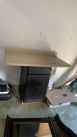 Counter and cabinet