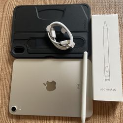 iPad Mini 6th Generation 256GB Starlight Color with Pencil And Accessories 