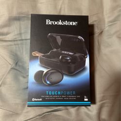 Brookstone TOUCHPOWER True Wireless Earbuds