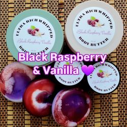 Black Raspberry And Vanilla Body Butter And Soap