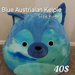 Extra Large Squishmallow Blue Australian Kelpie