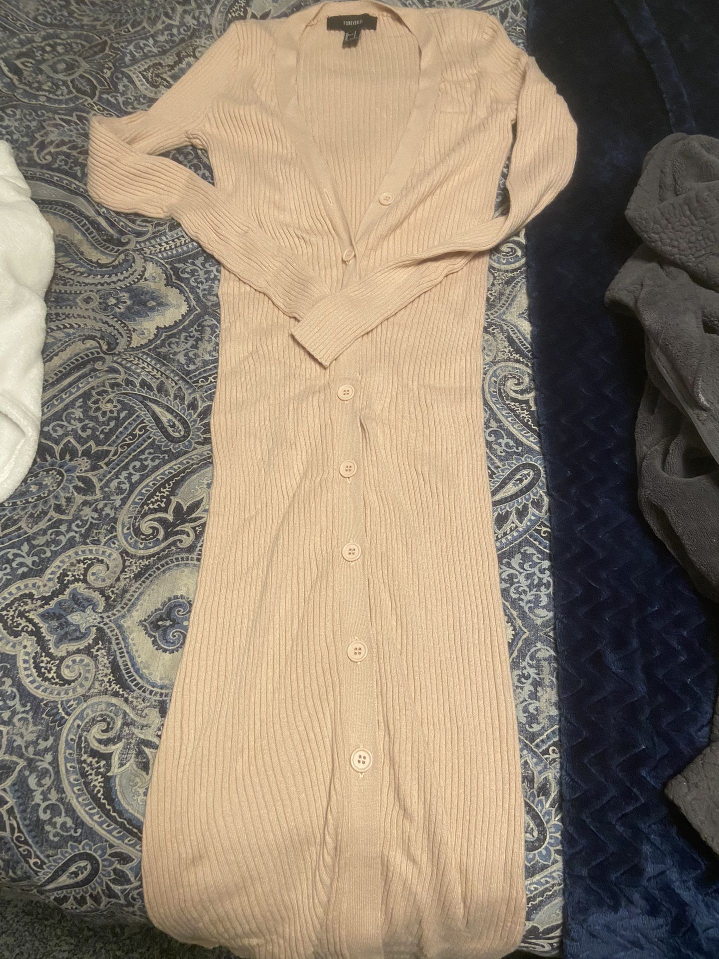 Size Small Stretch MIDI Dress Mauve/pink Tone. See My Page For More