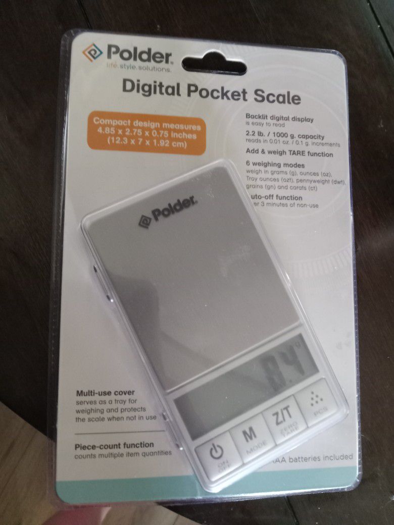 Polder 2.2lb Digital Pocket Scale