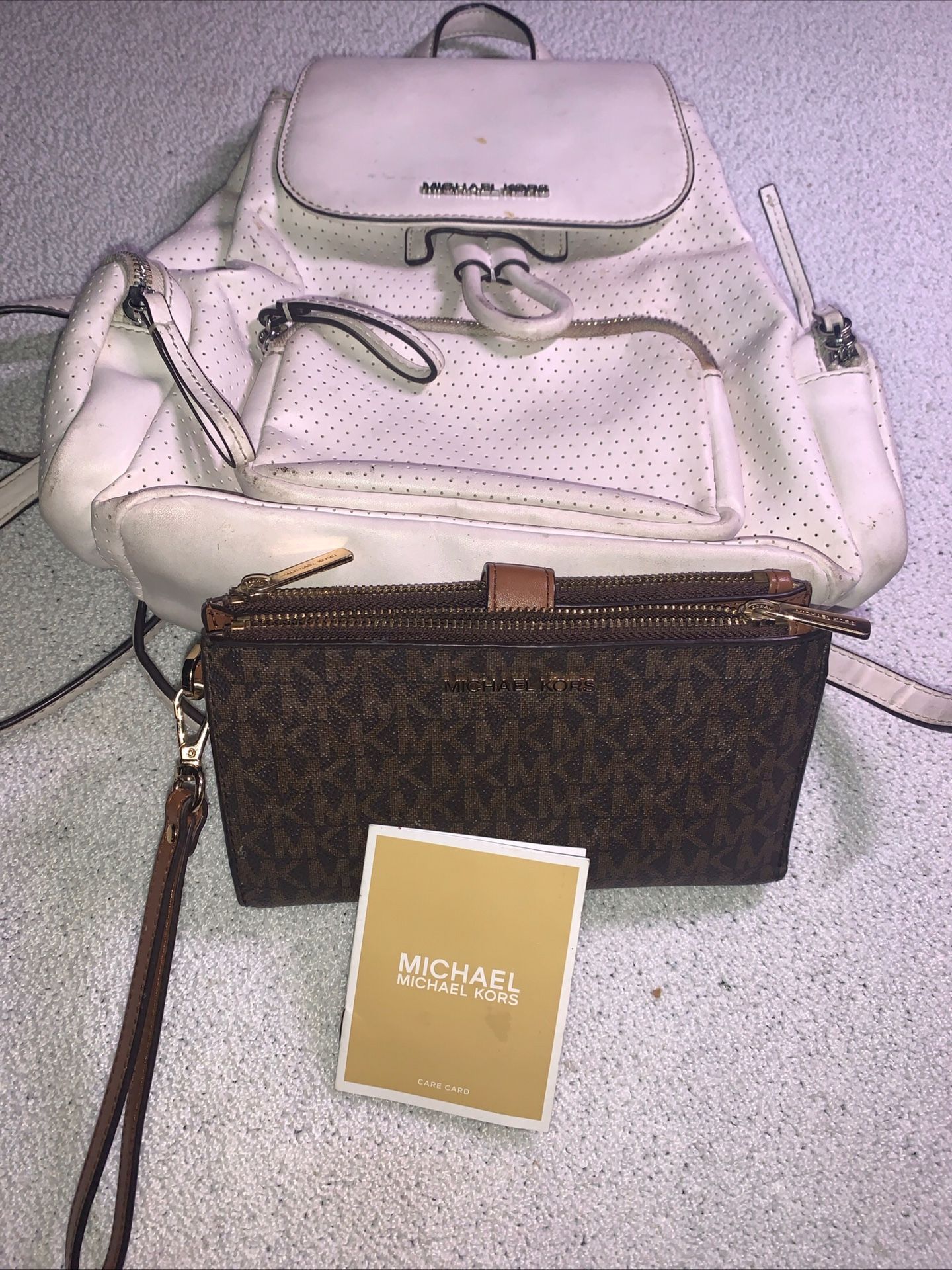 Mk Backpack & Wallet