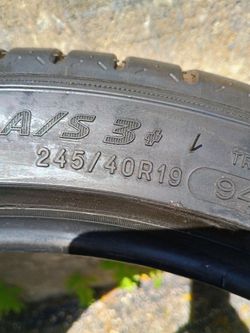 2 Michelin pilot sport Plus tires