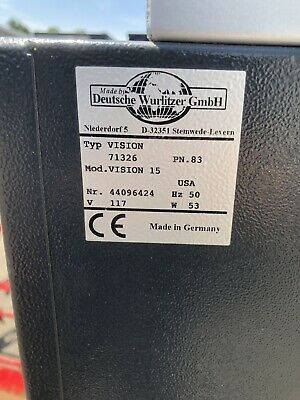 WURLITZER VISION 15 CIGARETTE VENDING MACHINE MDB CREDIT CARD READER CAPABLE

