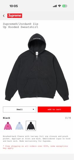 Supreme Jordan Zipup