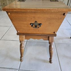 Sewing Box End Table Side Table Dough Box