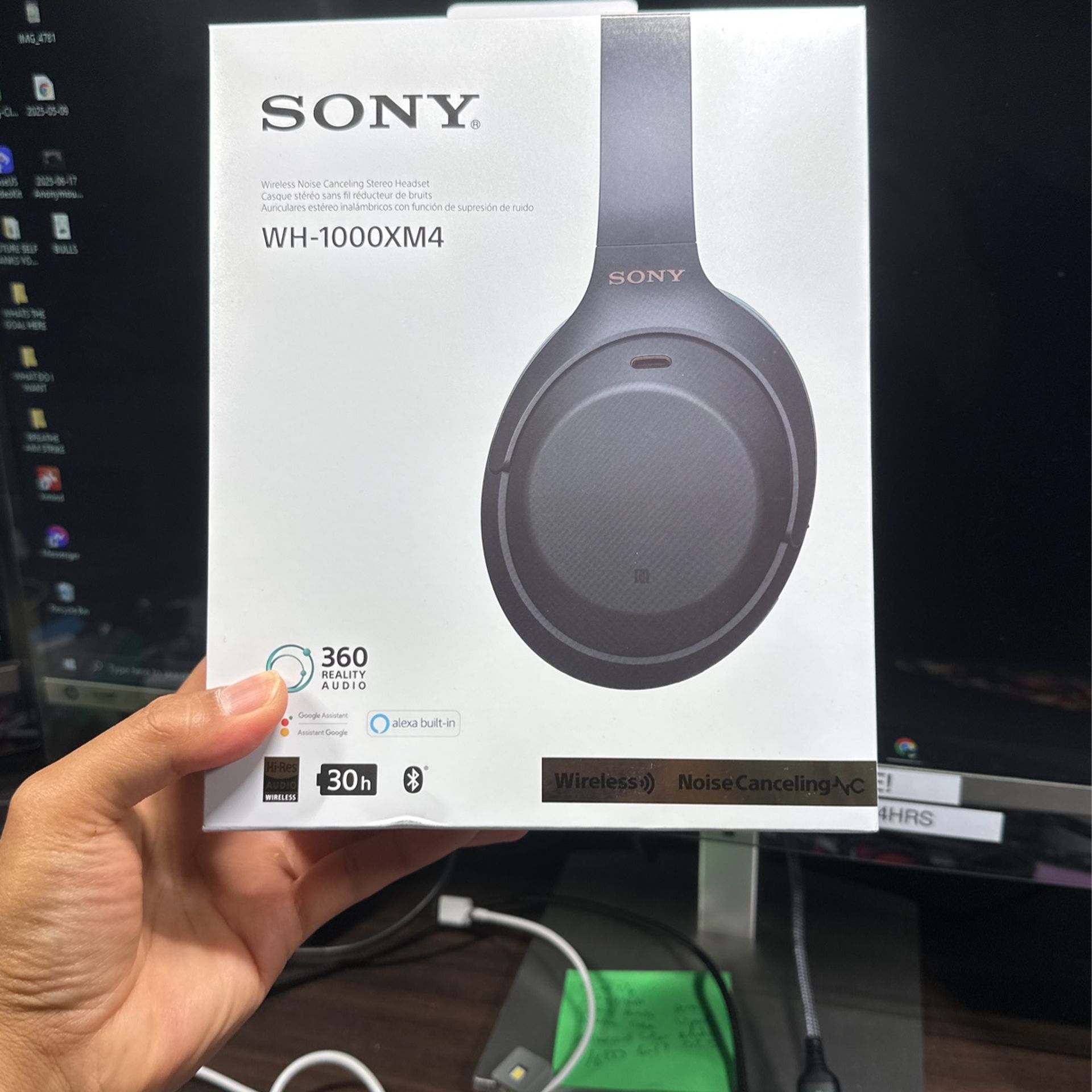 Sony WH-1000XM4 Wireless Premium Noise Canceling Overhead Headphones with Mic for Phone-Call and Alexa Voice Control, Black WH1000XM4