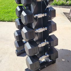 (New) Dumbbell Set with Stand 210 OBO