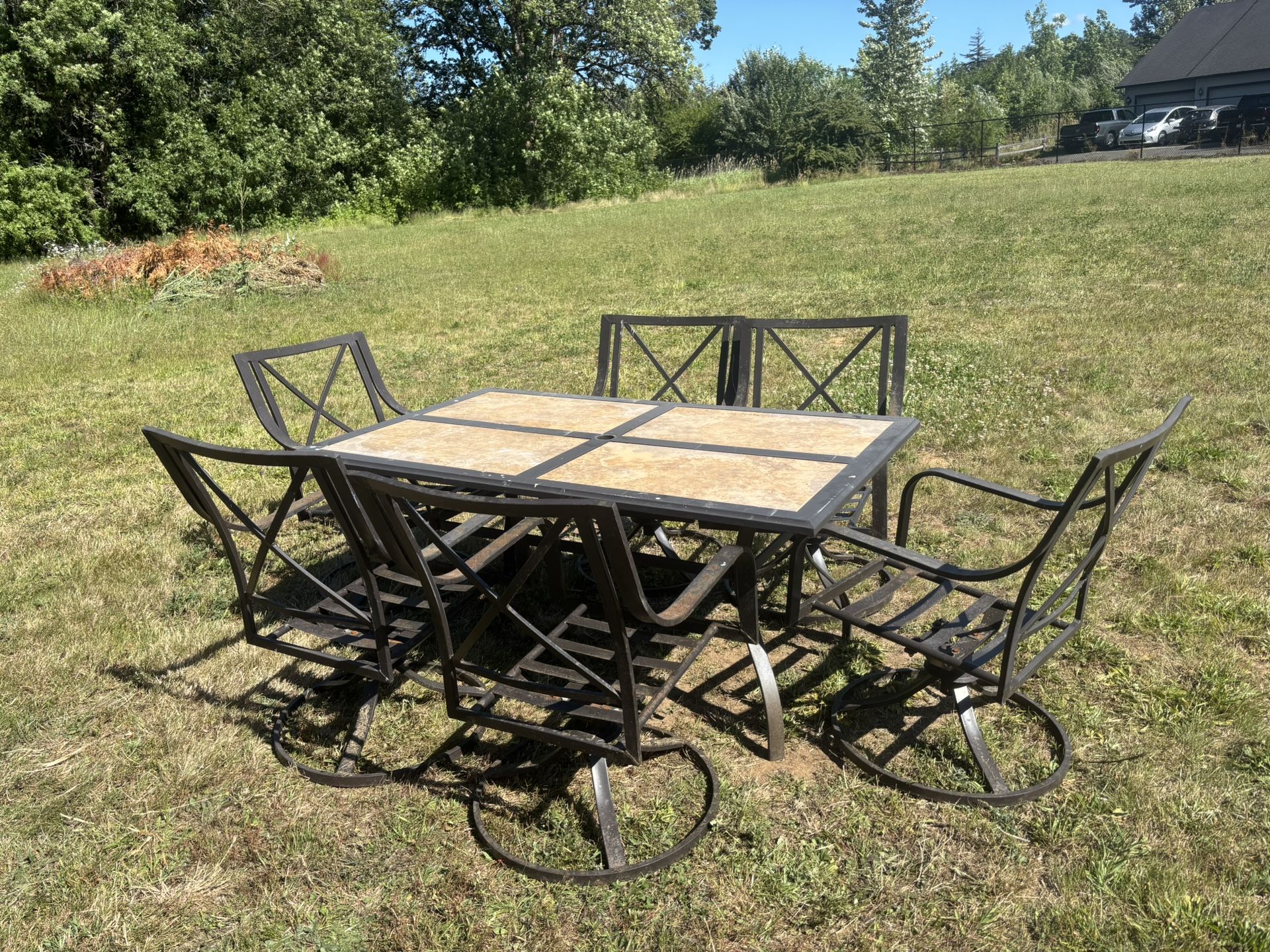 Outdoor Metal Table