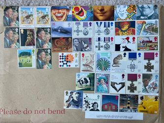 free postage stamps from Great Britain just dropped