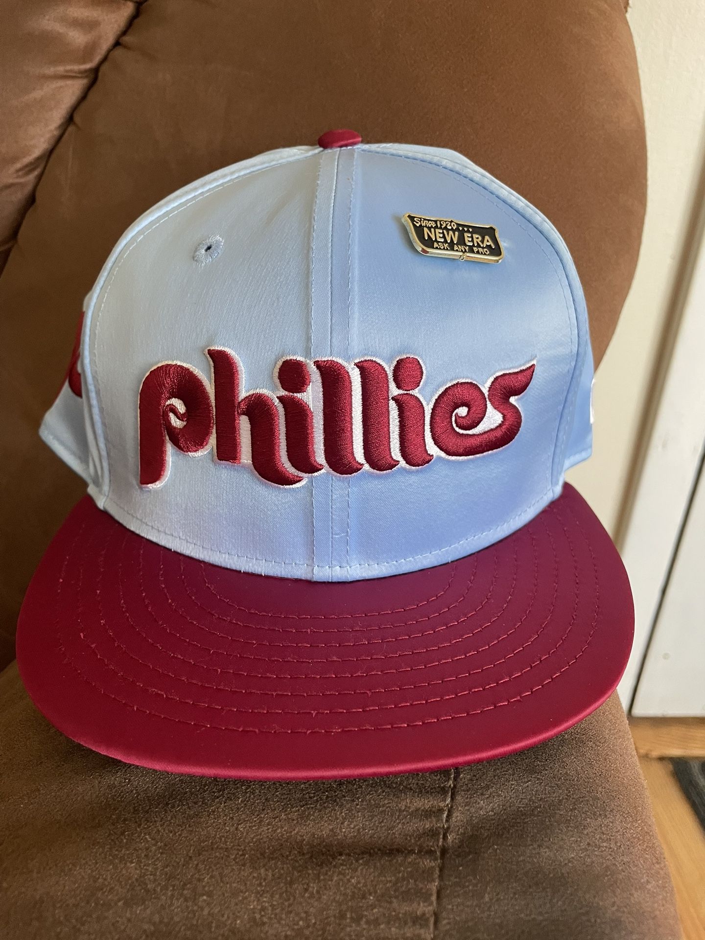 Philadelphia Phillies New Era MLB Satin Fitted Hat 7 3/8