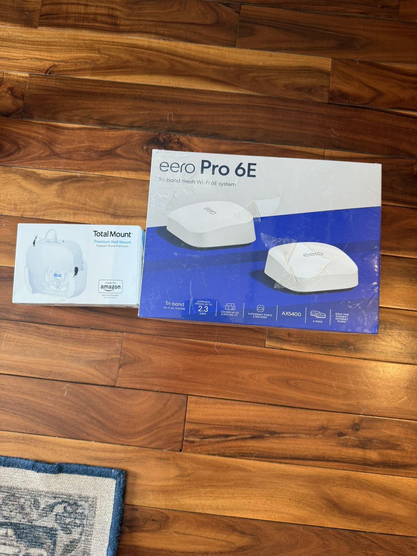 NEW Eero Pro 6E Tri Band WiFi Mesh System And Wall Mount