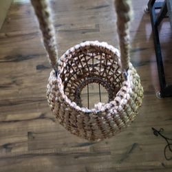 Wicker Candle or Battery Operated Hanger Displayer