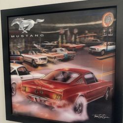 Ford Mustang Decor Frame 13x13