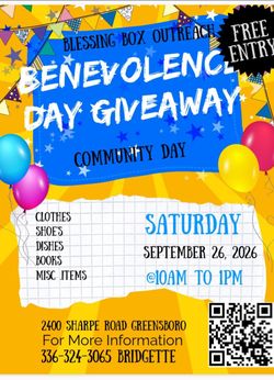 Community Day and Benevolence Day Giveaway