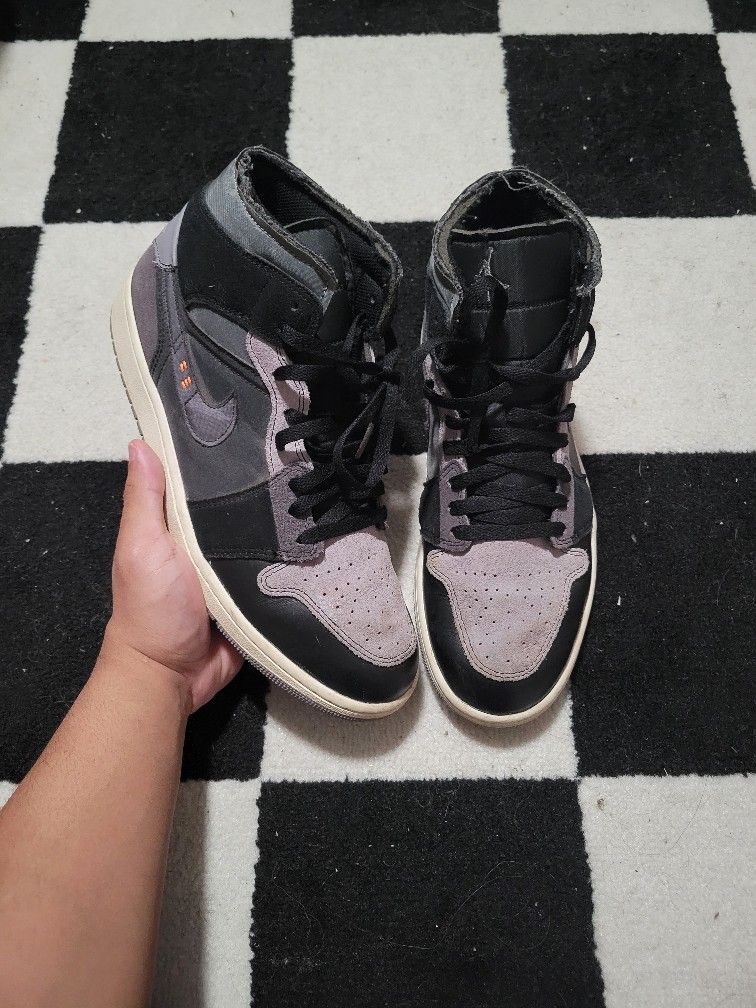 Air jordan 1 mid black craft