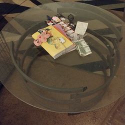 Glass Top Coffee Table Set