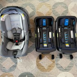 Nuna Pipa Infant Car Seat & 2 Bases