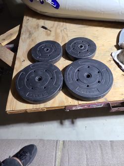 Two 25 Lb. and two 15 Lb. weights $40 Obo
