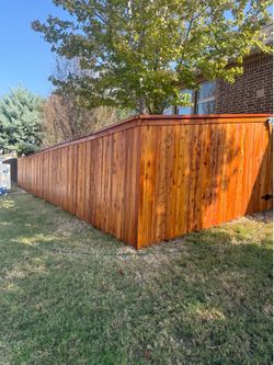 Fence and stain