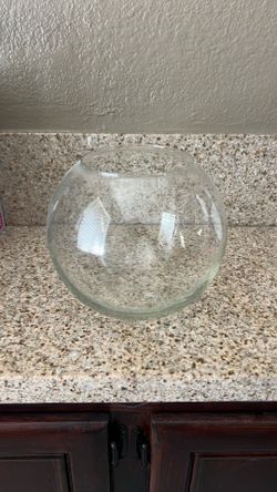 Round Glass Vase for flowers or decor