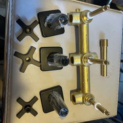 Pieces For A 3 Handle Shower Setup