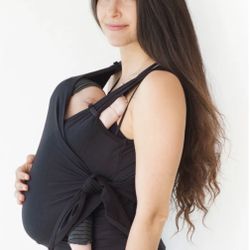 Nesting Days Newborn Baby Carrier, Black XS
