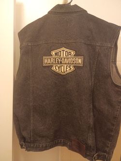 Harley Davidson jean vest