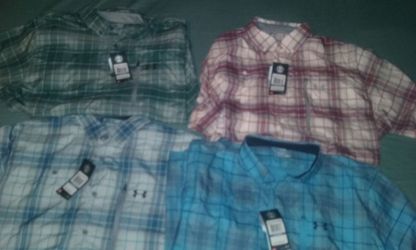 BRAND NEW UNDER ARMOUR FISHING SHIRTS