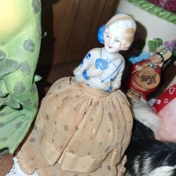 Mid 20-century Half Doll Pin Cushion 