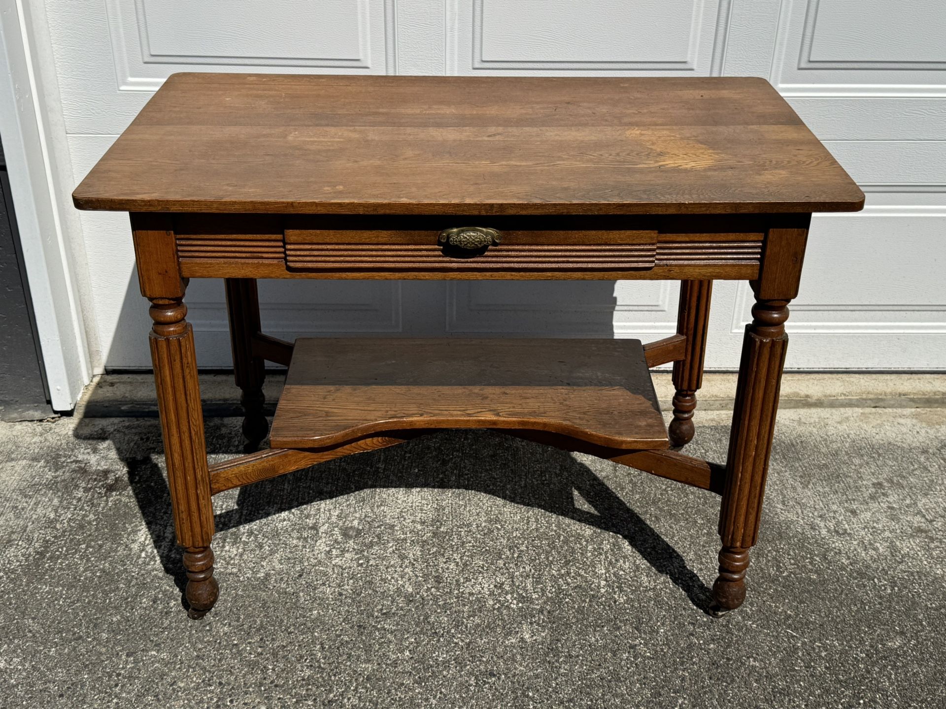 Antique Library Table