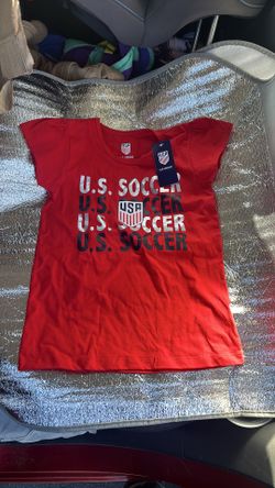 Small Youth Red USA Soccer Shortt Sleeve