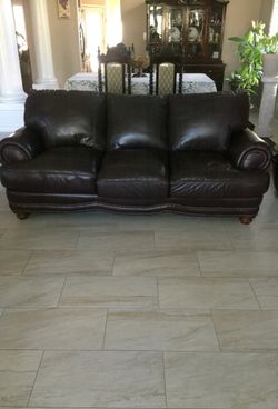 All Leather standard size Sofa and Love Seat